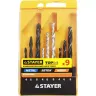 Набор STAYER "STANDARD": Сверла комбинированные, дерево (4-6-8мм), металл (4-6-8мм), бетон (4-6-8мм), 9 предметов 29720-H9 купить в Нягани