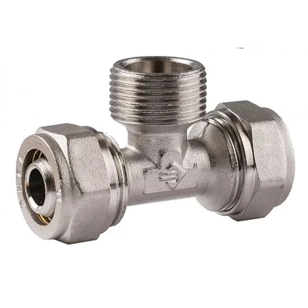 Тройник ЗУБР с наружной резьбой, цанга-штуцер, 3/4&quot;х20х2,0 мм, никель 51404-20-3/4 купить в Нягани