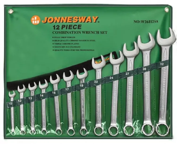 Набор ключей комбинированных 10-32мм 12предметов Jonnesway W26112SA 48140 купить в Нягани