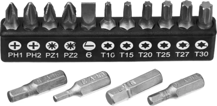 Набор STAYER &quot;MASTER&quot;: Отвертка-битодержатель, биты 25мм 15шт, 16 предметов 2545-H5_z01 купить в Нягани