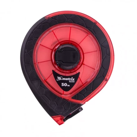 Рулетка геодезическая 50 м х 15 мм закрытый корпус фибергласовая лента двусторонняя шкала Pro Matrix 31272 купить в Нягани