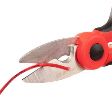 Ножницы электрика универсальные КВТ ES-02 для резки проводов до 6 мм (102358) купить в Нягани