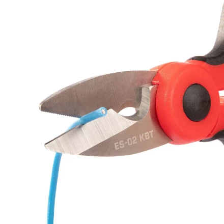 Ножницы электрика универсальные КВТ ES-02 для резки проводов до 6 мм (102358) купить в Нягани