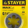 Плашка круглая ручная STAYER "MASTER", сталь 9ХС, для трубной резьбы G 1/2`` 28029-1/2 купить в Нягани