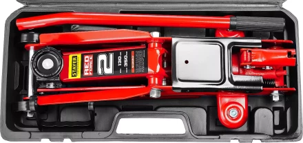 Домкрат гидравлический подкатной &quot;RED FORCE&quot;, 2т, 130-350мм, в кейсе, STAYER 43153-2-K 43153-2-K купить в Нягани