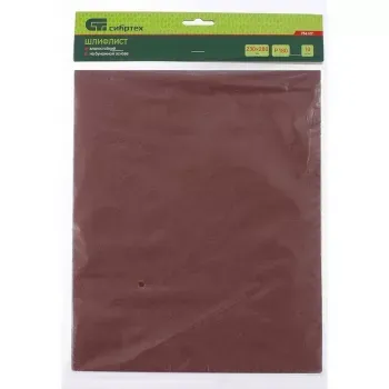 Шлифлист на бумажной основе P 100 230 х 280 мм 10 штук влагостойкий СИБРТЕХ 756087 купить в Нягани