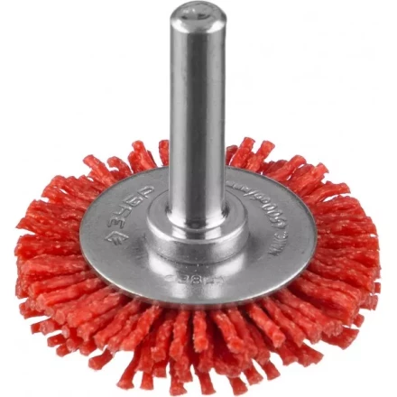 ЗУБР &quot;ПРОФЕССИОНАЛ&quot;. Щетка дисковая для дрели, нейлоновая проволока с абразивным покрытием, 38мм 35161-038_z02 купить в Нягани