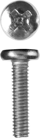 Винт ЗУБР &quot;МАСТЕР&quot; DIN 7985, класс прочности 4.8, оцинкованный, M3x12мм, 5кг 303150-03-012 купить в Нягани