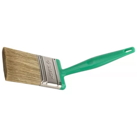 Кисть плоская ЗУБР ЭКСПЕРТ 2в1 БСГ-70 быстросъем голова с переменн углом, тип ЛАЗУРЬ смешанн щетина, пласт ручка, 75мм 4-01070-075 купить в Нягани