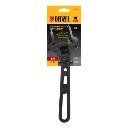 Ключ разводной Denzel 15749, 250 мм, CrV, кованый купить в Нягани
