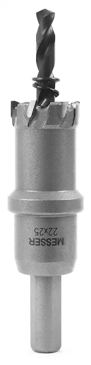 ТСТ коронка MESSER 22X25 с центрирующим сверлом и толкающей пружиной купить в Нягани