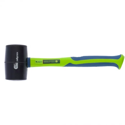 Киянка резиновая 680г черная резина с фибергласовой рукояткой СИБРТЕХ артикул 11165 купить в Нягани