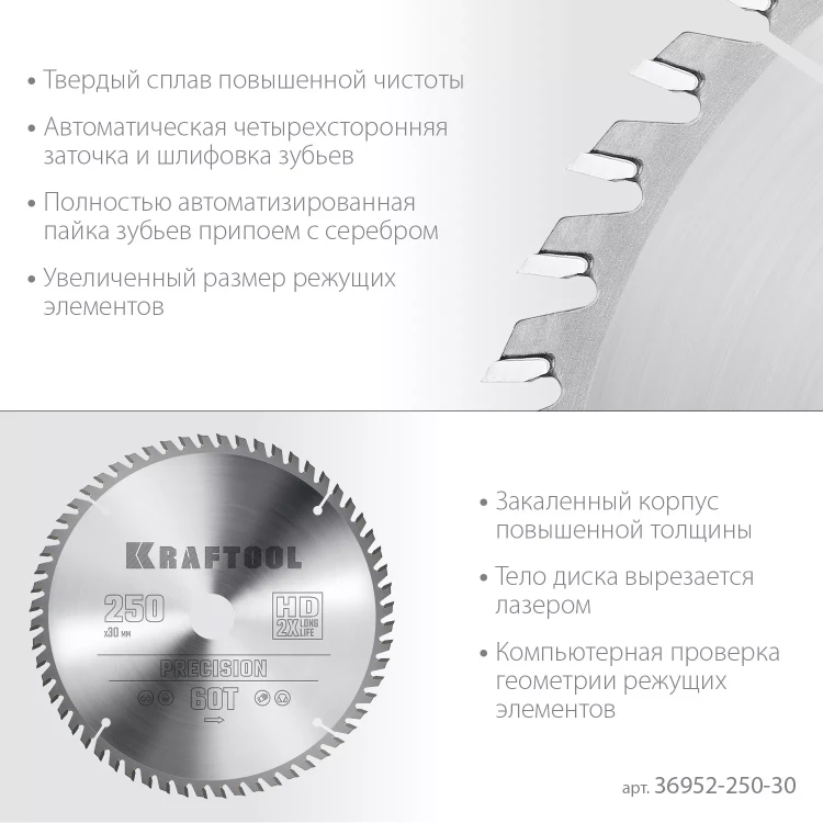 Диск пильный PRECISION, повышенный ресурс 36952-250-30 купить в Нягани