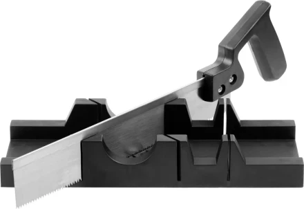 Набор DEXX: Стусло пластмассовое + пила для стусла, для заготовок до 65х35мм, ножовка 300мм 1538-30 купить в Нягани