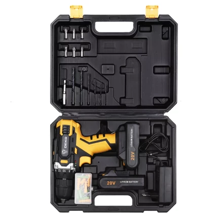 Дрель аккумуляторная DKCD20FU-Li DEKO + набор 63 инструмента, 063-4103 купить в Нягани