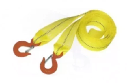 Ремень буксировочный 5т К L=5.0 м 30мм в 2 слоя с крюками купить в Нягани