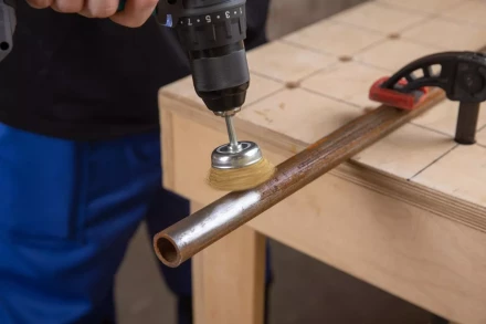 Кордщетка HAMMER чаша 50мм для дрели гофрированная латунированная сталь (207-201) купить в Нягани