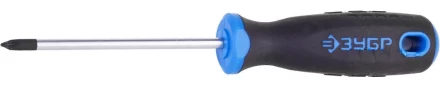 Отвертка ЗУБР &quot;ПРОФИ&quot; хромованадиевая сталь, двухкомпонентная рукоятка, магнит наконечник, PH1x100мм 25232-1-100_z01 купить в Нягани