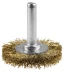 ЗУБР &quot;ЭКСПЕРТ&quot;. Щетка дисковая для дрели, двухрядная, витая латунированная стальная проволока 0,3мм, 75мм 3520-075-2_z01 купить в Нягани