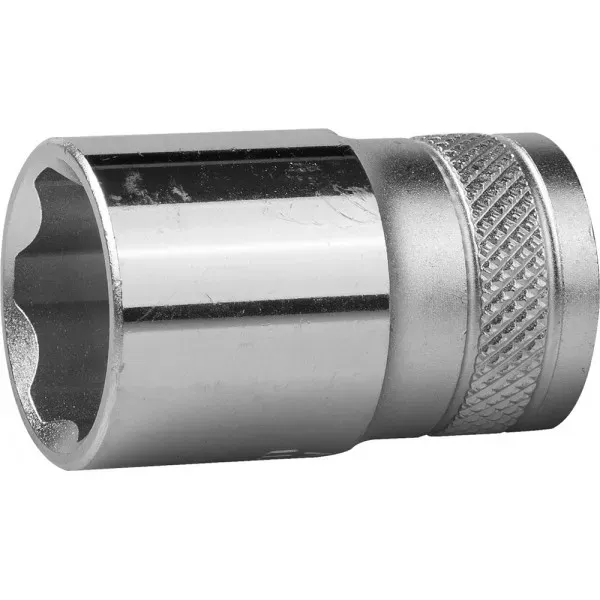 Торцовая головка KRAFTOOL "INDUSTRIE QUALITAT", Cr-V, SUPER-LOCK, хромосатинированная, 1/2", 17 мм 27801-17_z01 купить в Нягани