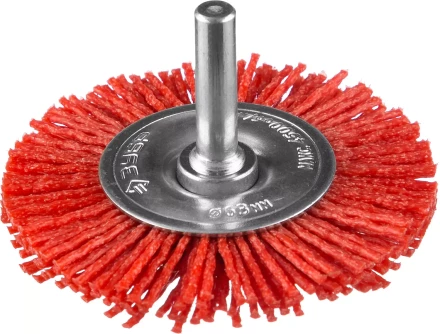 ЗУБР &quot;ПРОФЕССИОНАЛ&quot;. Щетка дисковая для дрели, нейлоновая проволока с абразивным покрытием, 63мм 35161-063_z02 купить в Нягани