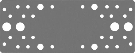 ЗУБР КП-2.0, 200 x 80 x 2 мм, цинк, крепежная пластина (310236-200-80) купить в Нягани