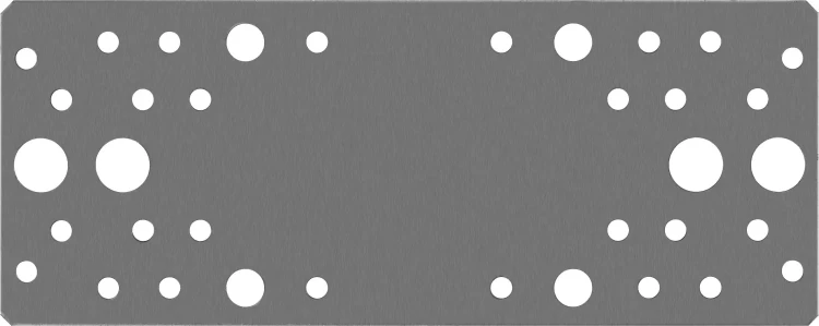 ЗУБР КП-2.0, 200 x 80 x 2 мм, цинк, крепежная пластина (310236-200-80) купить в Нягани