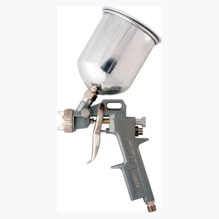 Пневматический краскопульт с верхним бачком V= 0,6 л + сопла диаметром 1.2, 1.5 и 1.8 мм  MATRIX 57314 купить в Нягани