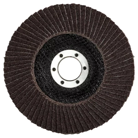 Круг шлифовальный ЗУБР &quot;ЭКСПЕРТ&quot; лепестковый торцевой, тип КЛТ 1, зерно-электрокорунд нормальный, P60, 125х22,2мм 36591-125-60 купить в Нягани