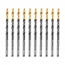 Сверло по металлу, 3,2 мм, HSS-Tin, Golden Tip, 10 шт. Denzel 717206 купить в Нягани