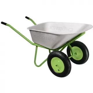 Тачка садово-строительная 2-х колесная усиленная грузоподъемность 320 кг объем 100 л Сибртех 68936 купить в Нягани