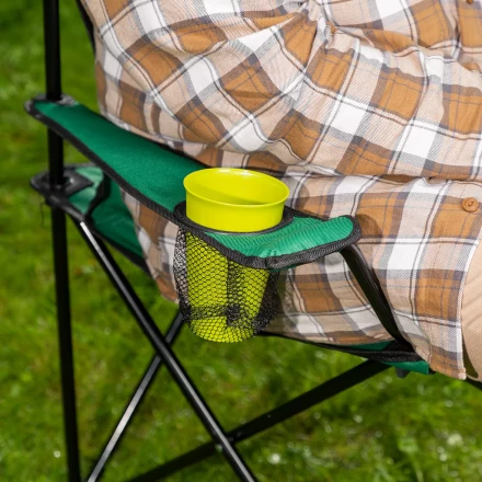 Стул складной с подлокотниками и подстаканником 81 х 51 х 86 см Camping Palisad 69608 купить в Нягани
