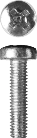 Винт ЗУБР &quot;МАСТЕР&quot; DIN 7985, класс прочности 4.8, оцинкованный, M3x16мм, 5кг 303150-03-016 купить в Нягани