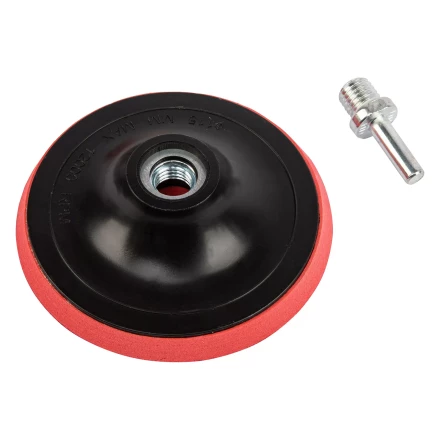 Насадка для дрели и УШМ с липучкой, 115 мм, с адаптером c М14 на d8 Сибртех 76234 купить в Нягани