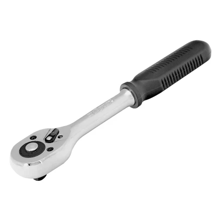 Ключ-трещотка 3/8&quot;, 45 зубьев, с быстрым сбросом, CrV, хром// Сибртех 14002 купить в Нягани