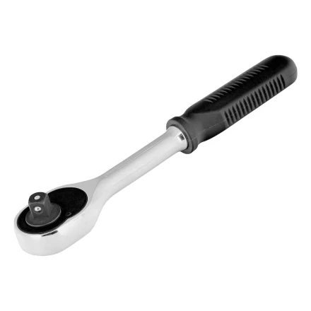 Ключ-трещотка 3/8&quot;, 45 зубьев, с быстрым сбросом, CrV, хром// Сибртех 14002 купить в Нягани