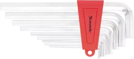 Набор ключей шестигранных имбусовых HEX, 1,5–10 мм, CrV,  9 шт.,  экстра-длин,  сатин  MATRIX 16409 купить в Нягани