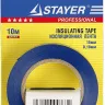 Изолента, STAYER Profi 12292-B-15-10, ПВХ, на карточке, 15мм х 10м х 0,18мм, синяя 12292-B-15-10 купить в Нягани
