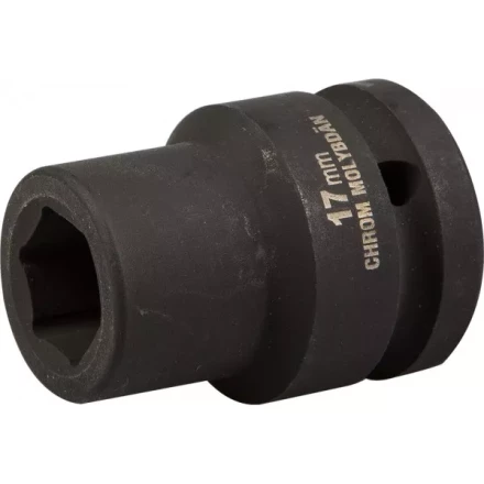 Торцовая головка KRAFTOOL &quot;INDUSTRIE QUALITAT&quot; ударная (3/4&quot;), FLANK, Cr-Mo, фосфатированная, 17 мм 27945-17_z01 купить в Нягани