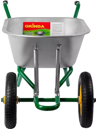 Тачка GRINDA садово-строительная двухколесная, 90 л, грузоподъемность 180 кг 422397_z01 купить в Нягани