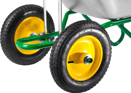 Тачка GRINDA садово-строительная двухколесная, 90 л, грузоподъемность 180 кг 422397_z01 купить в Нягани