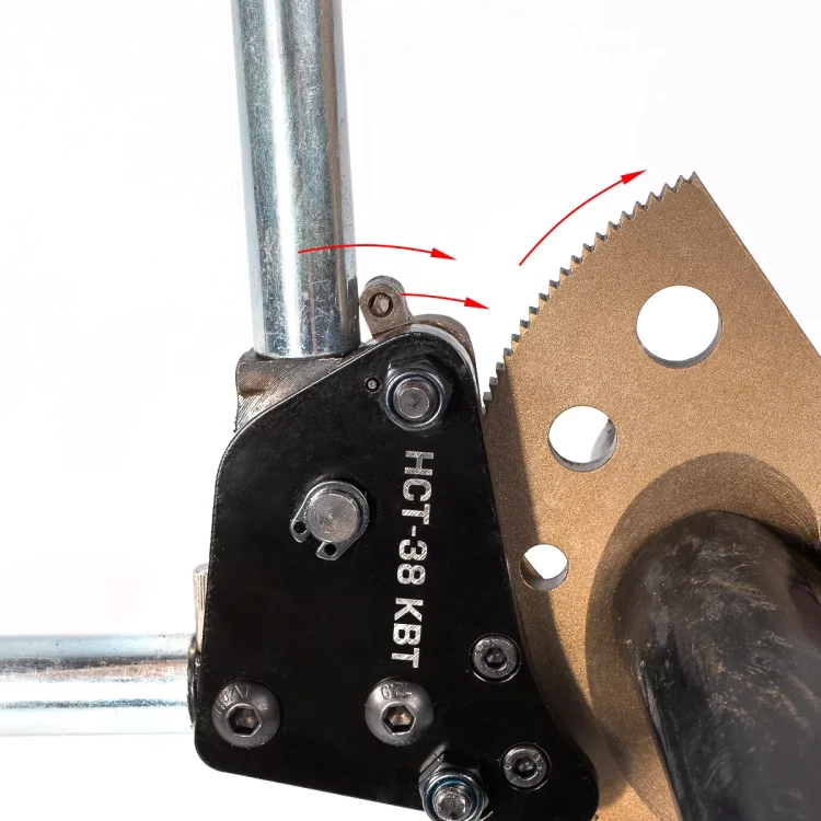 Секторные ножницы КВТ НСТ-38 для резки кабелей до 38 мм, проводов АС со стальным сердечником и прутков из низкоуглеродистой стали (84394) купить в Нягани