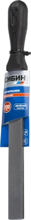 Напильник СИБИН плоский с пластиковой рукояткой, 200мм 16701-20 купить в Нягани