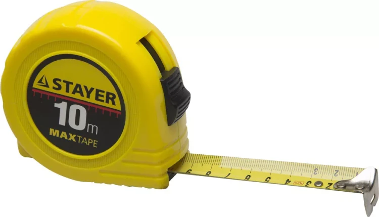 Рулетка STAYER "МASTER" "MaxTape", пластиковый корпус, 10м/25мм 34014-10-25 купить в Нягани