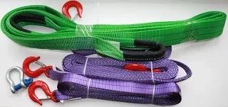 Ремень буксировочный динамический разрывная нагрузка12т РА L= 8.0 м 80мм в 2 слоя с кч din 3.2т купить в Нягани