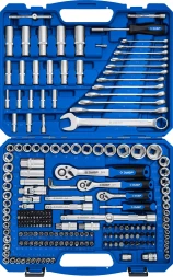 ЗУБР А-216, 216 предм., (1/2+ 3/8+ 1/4), универсальный набор инструмента, Профессионал (27674-H216)