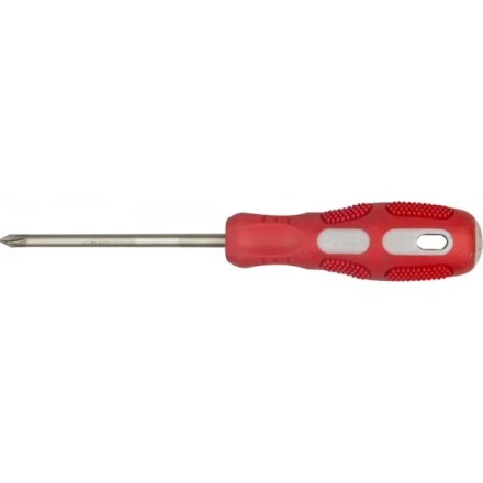 Отвертка ЗУБР &quot;ПРОФИ&quot; хромованадиевая сталь, двухкомпонентная рукоятка, магнит наконечник, PH2x100мм 25232-2-100_z01 купить в Нягани