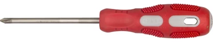 Отвертка ЗУБР &quot;ПРОФИ&quot; хромованадиевая сталь, двухкомпонентная рукоятка, магнит наконечник, PH2x100мм 25232-2-100_z01 купить в Нягани
