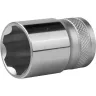 Торцовая головка KRAFTOOL "INDUSTRIE QUALITAT", Cr-V, SUPER-LOCK, хромосатинированная, 1/2", 21 мм 27801-21_z01 купить в Нягани