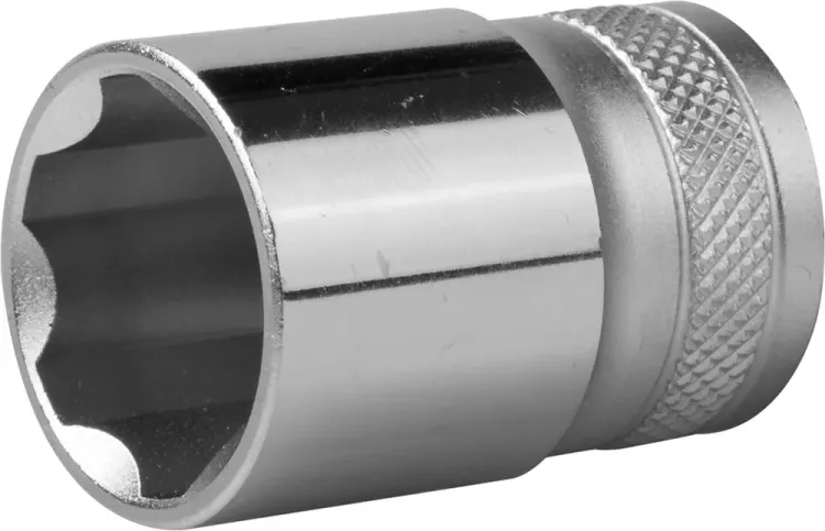 Торцовая головка KRAFTOOL "INDUSTRIE QUALITAT", Cr-V, SUPER-LOCK, хромосатинированная, 1/2", 21 мм 27801-21_z01 купить в Нягани